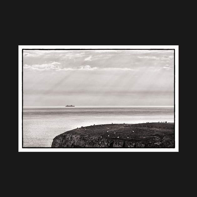 A Fort Victoria class Auxiliary Oiler Replenishment (AOR) Ship off the coast of the Mull of Galloway, Scotland. by richflintphoto