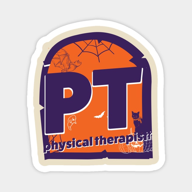 physical therapist - Halloween Night Style Magnet by SUMAMARU