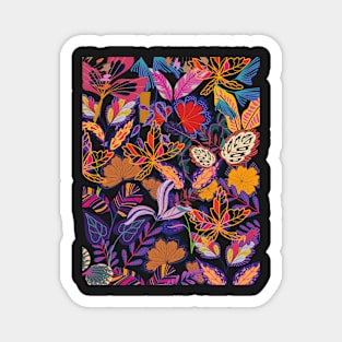 Colorful Autumn Leaves Magnet