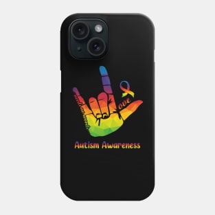 Love Needs No Words Autism Awareness Hand Sign Phone Case