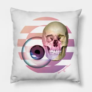 Eyeball Skull Pillow