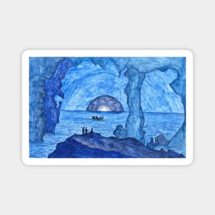 Blue Grotto, Capri, Italy 1880 Lawrence W. Ladd Magnet