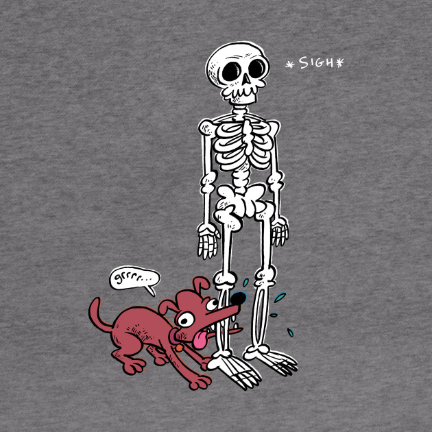 The Skeleton and the dog - Skeleton - Crewneck Sweatshirt