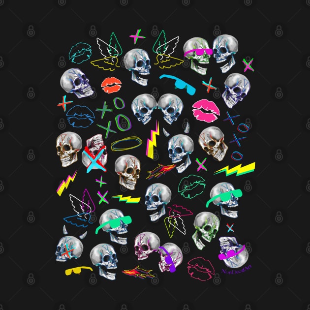 Punk Skull Party by NonDecafArt