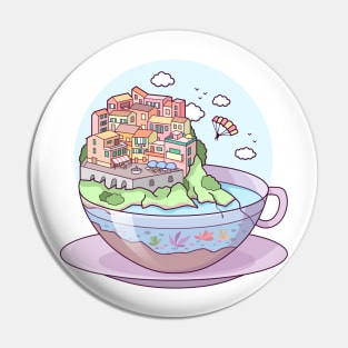 Tea Town Pin