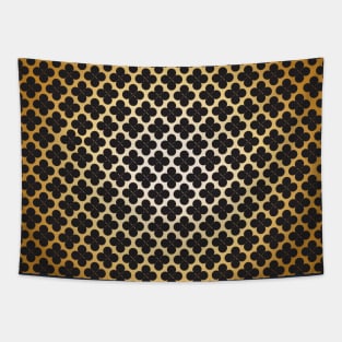 Gold Floral pattern Tapestry