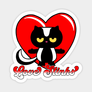 Retro Love Stinks Magnet