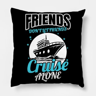 Cruising Friends Partner Cruise Vacation Pillow