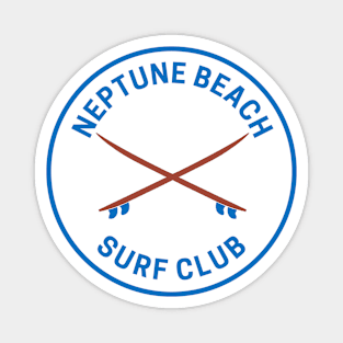 Vintage Neptune Beach Florida Surf Club Magnet