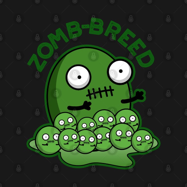 Zom-breed Cute Halloween Zombie Breed Pun by punnybone