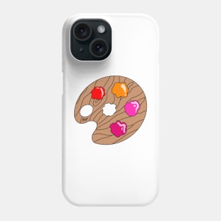 Lesbian Pride Paint Pallet Phone Case