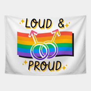 Gay and proud design Tapestry