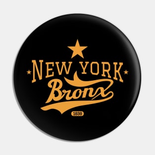 New York Bronx - New York Bronx Schriftzug - Bronx Logo Pin