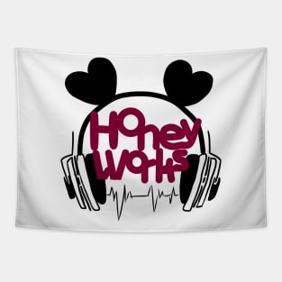 Honey Works Logo Tapestry