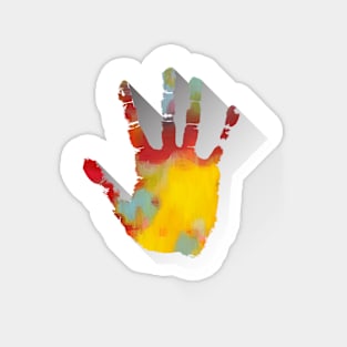 Painted hand Magnet