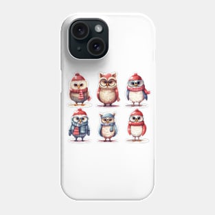 Christmas Owls Phone Case