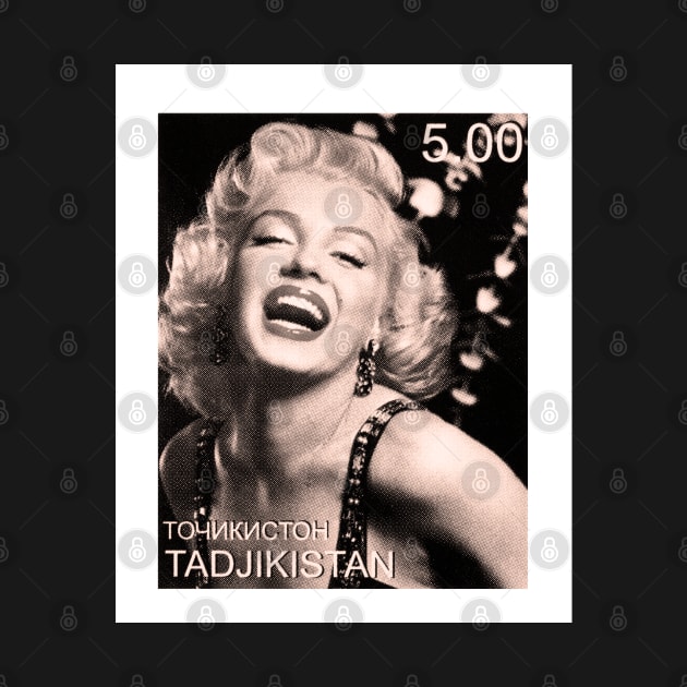 Marilyn Monroe Postage Stamp by VintCam