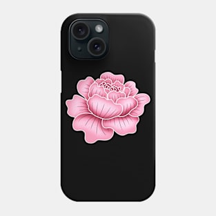 Pink Peony Flower Phone Case