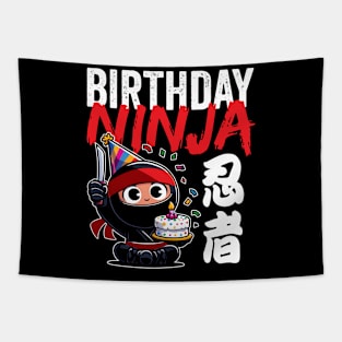 Cute Birthday Ninja Tapestry