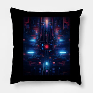 Techno pattern Pillow