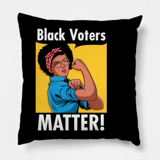 Black Voters Matter 2020 Election African American Gift Pillow