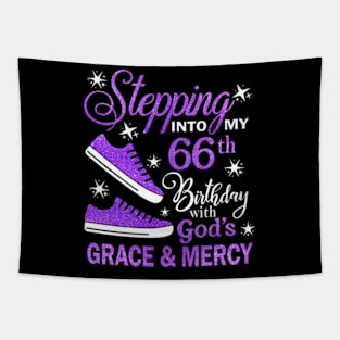 Stepping Into My 66th Birthday With God's Grace & Mercy Bday Tapestry