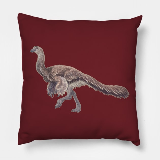 Struthiomimus altus Pillow by CoffeeBlack