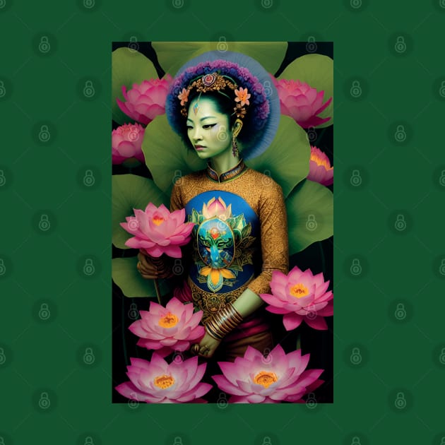 Green Tara Goddess by mariasshop