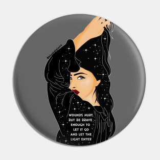 Brave feminist Pin