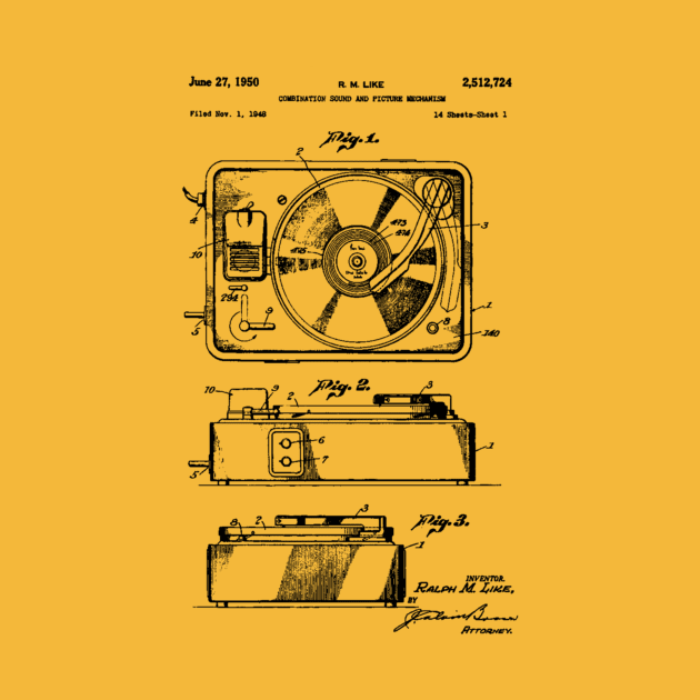 Record Player Patent by Joodls