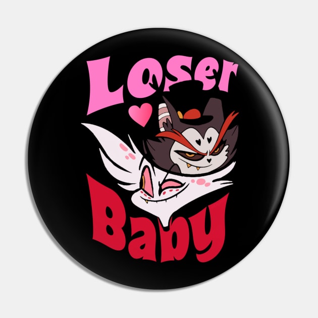 Double Trouble Grinning - Loser, Baby Pin by LopGraphiX