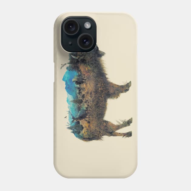 Buffalo Bison Surrealism Phone Case by barrettbiggers