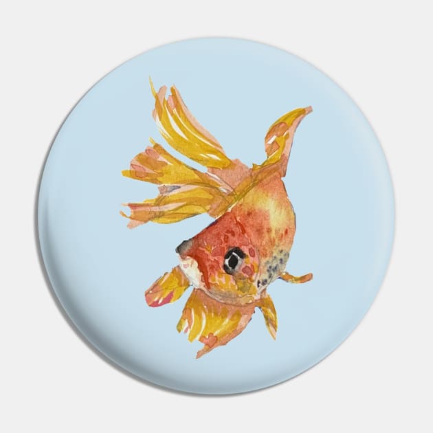 Beautiful orange swimming goldfish Pin by Annalisseart24