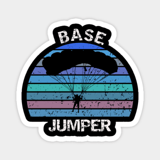 Base Jumper - vintage sunset design Magnet