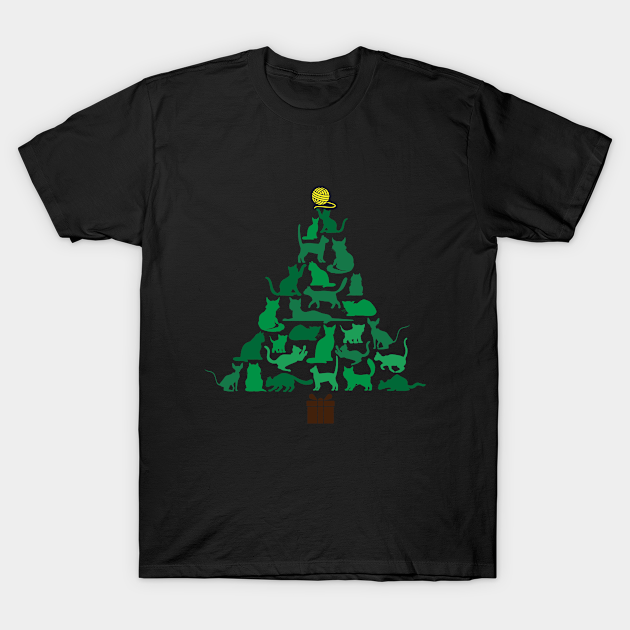 Discover Meowy Christmas Tree Catmas - Merry Catmas - T-Shirt