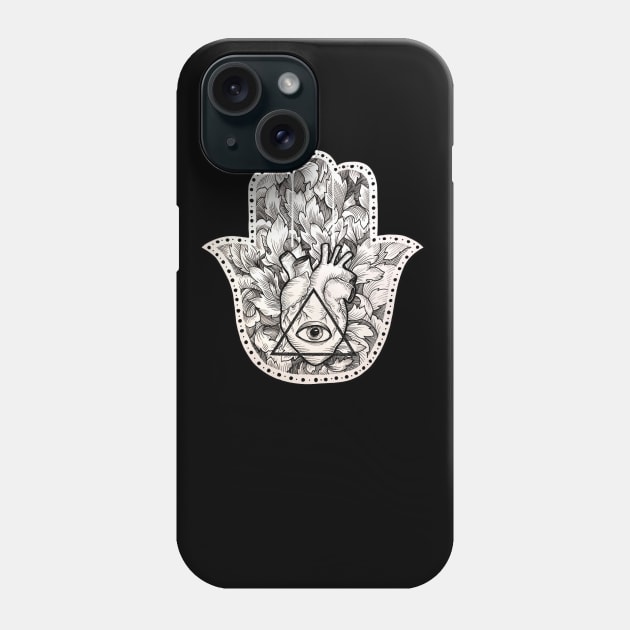 Ornamental Hamsa Phone Case by artistlaurenpower