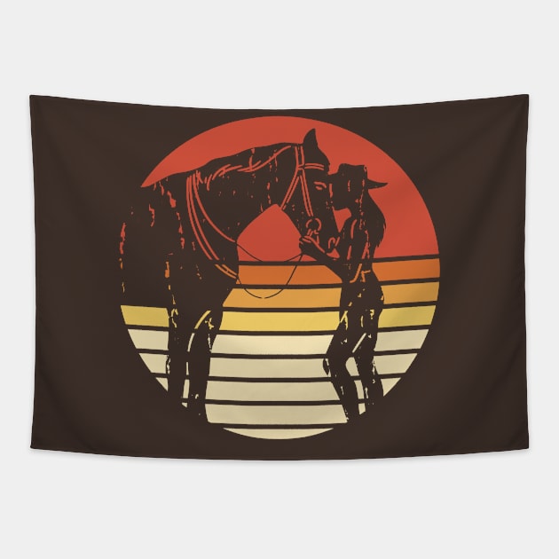 Country Western Cowgirl Tapestry by RKP'sTees