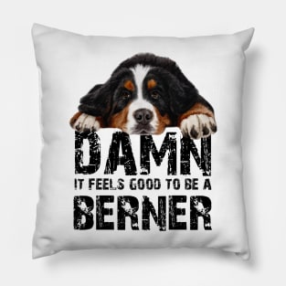 bernese mountain dog Pillow