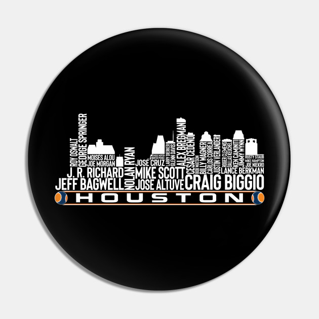 Houston Baseball Team All Time Legends Houston City Skyline 