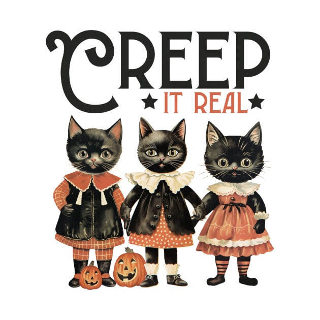 Creep it real halloween Vintage by Winter Magical Forest