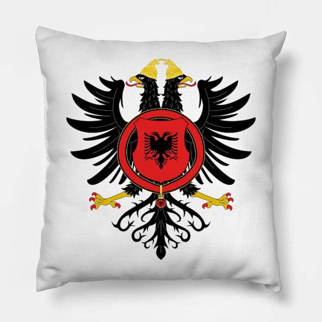 Albania Coat of Arms Pillow by Bugsponge