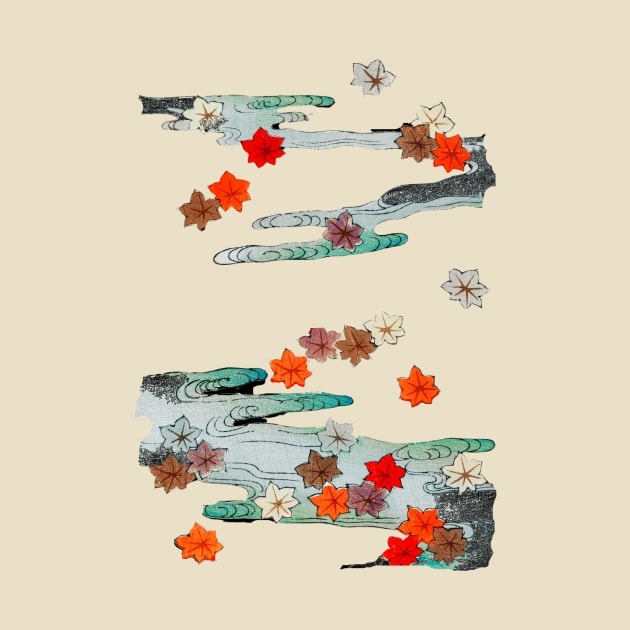 Vintage Japanese Flower and Water Art by spiffy_design
