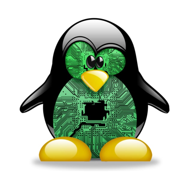 Linux Tux by cryptogeek