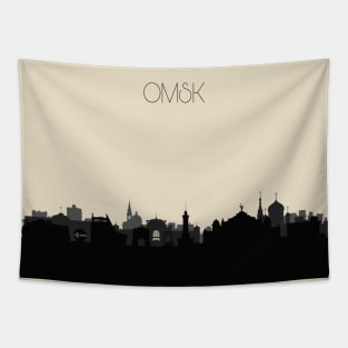 Omsk Skyline Tapestry