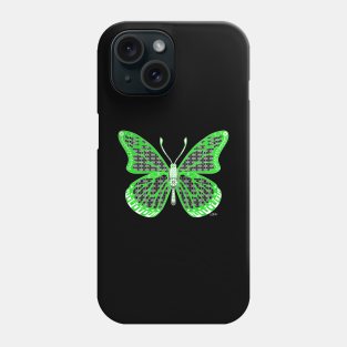 mandala butterfly mariposa ecopop in totonac patterns Phone Case