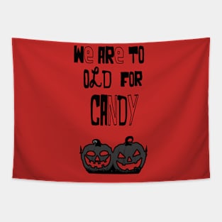 Halloween funny pumpkin Tapestry