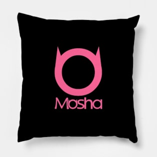 Mosha Logo Pink Pillow