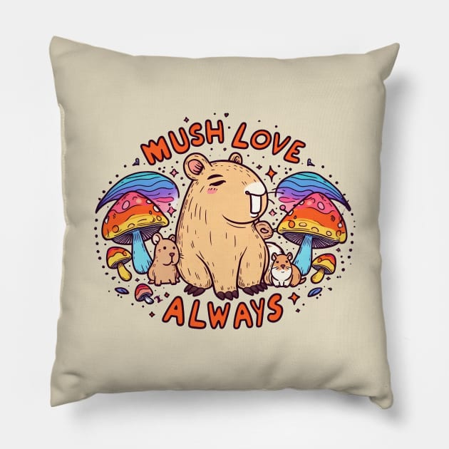 Capybara - Mush Love Pillow by Party Animals