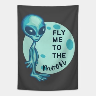 Fly Me To The Moon Tapestry