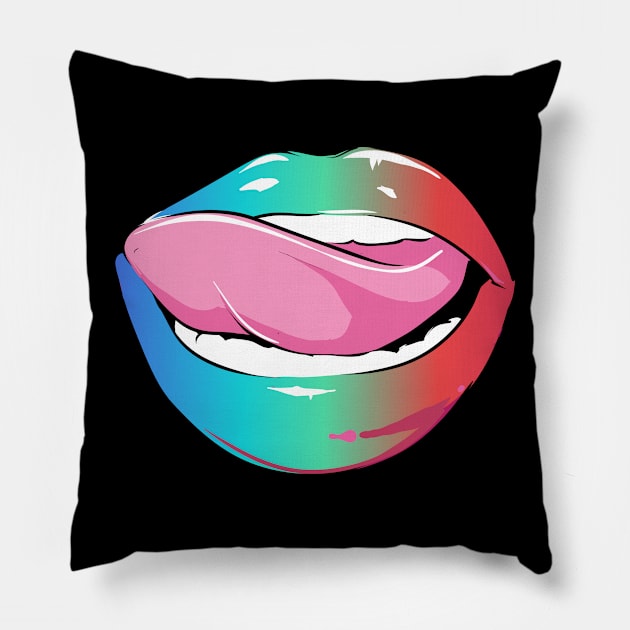 RGB Lips Pillow by PallKris